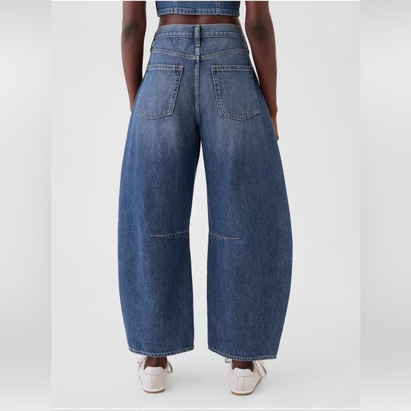 Gap NWT High Rise Horseshoe Jeans in Dark blue indigo - Picture 8 of 16